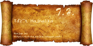 Tót Hajnalka névjegykártya