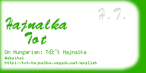 hajnalka tot business card